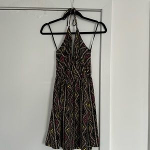 BCBGeneration Multi-color Halter Dress